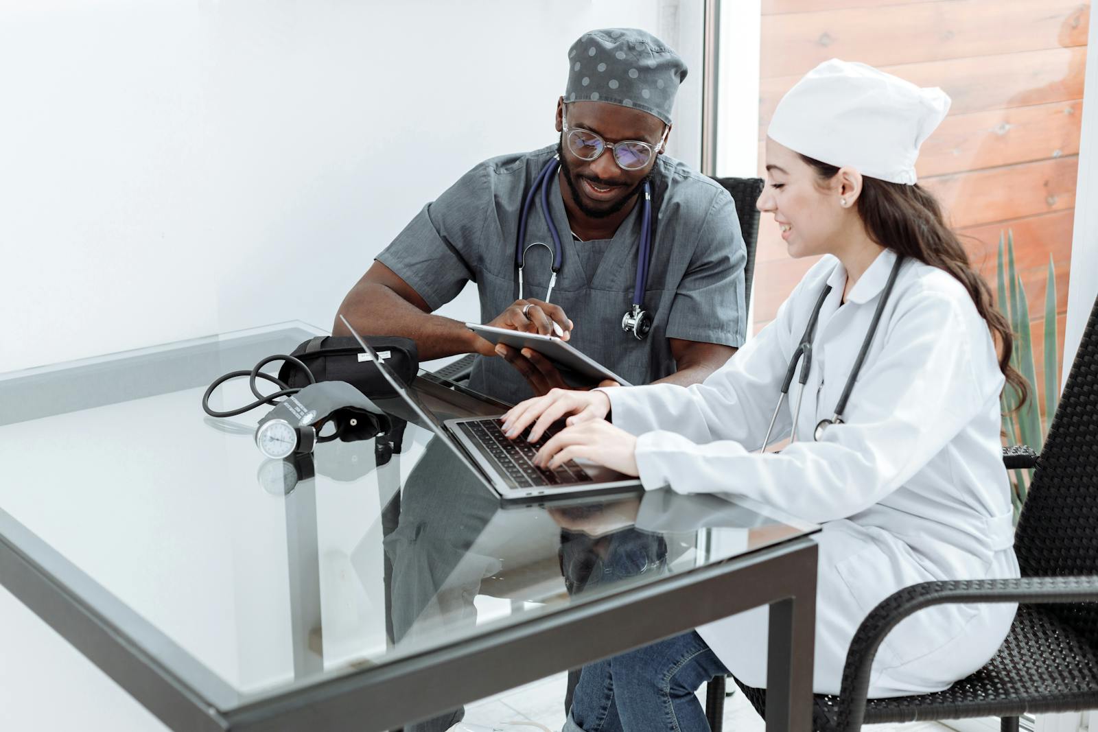 Health researchers working across digital records